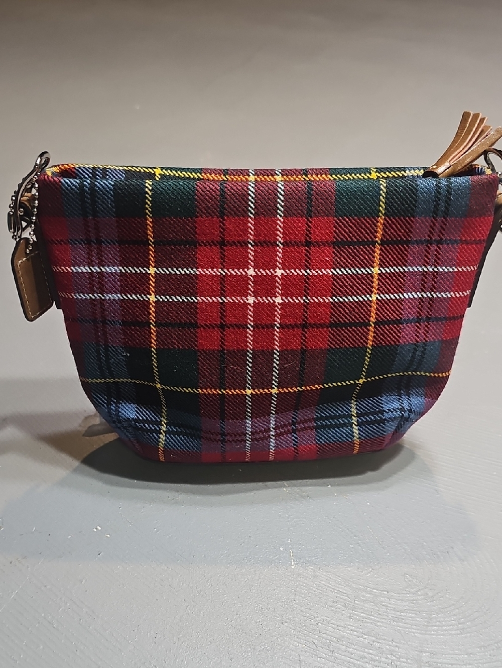 Coach Style #8935 Vintage Coach Tartan Plaid Mini Bag Y2K-era EUC
